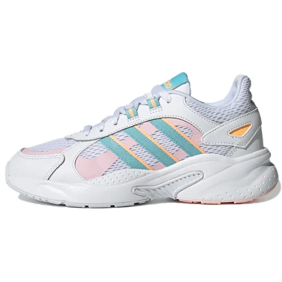 Adidas Neo Neo Crazychaos Shadow Running Shoes White/Blue/Pink Women's