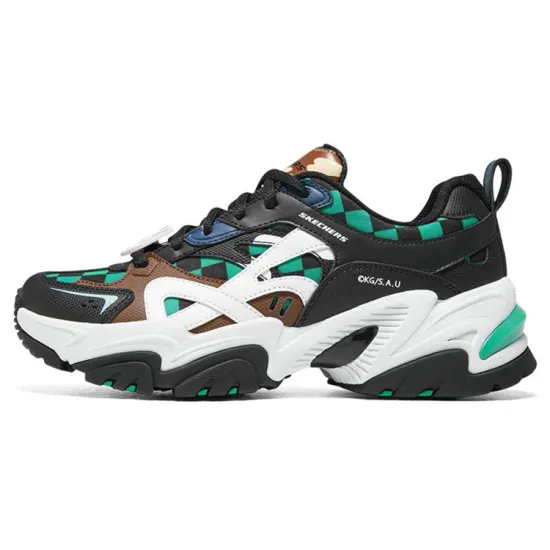 Skechers Stamina V2 'Black Green' Women's