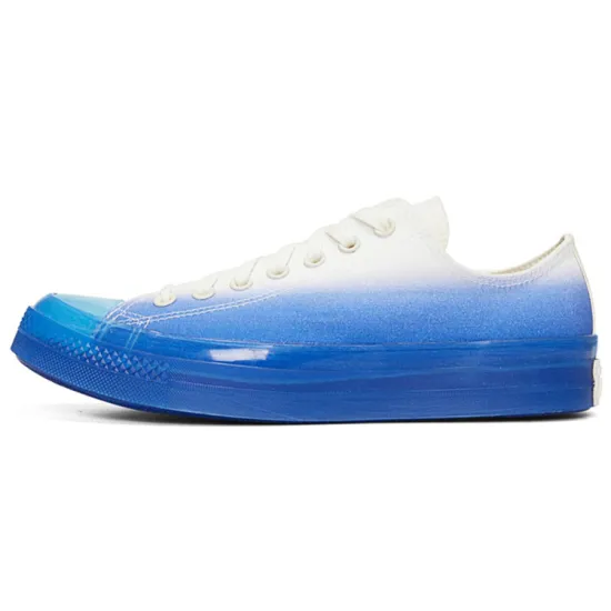 Converse Chuck Taylor Seasonal Wear Resistant Slip Resistant Low Top Canvas Shoes Unisex Blue White