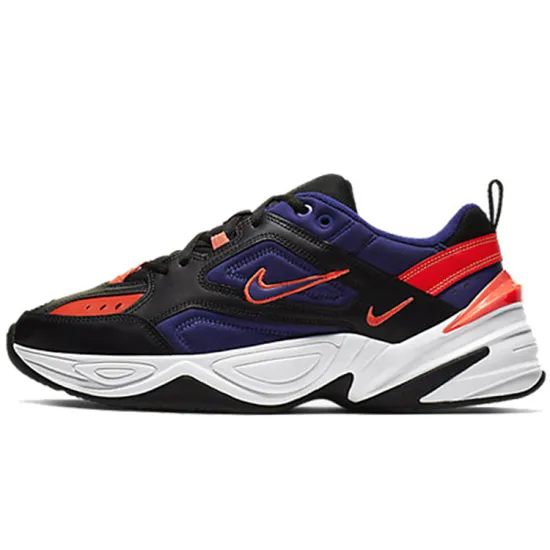 Nike M2K Tekno Black Deep Royal Blue Bright Crimson