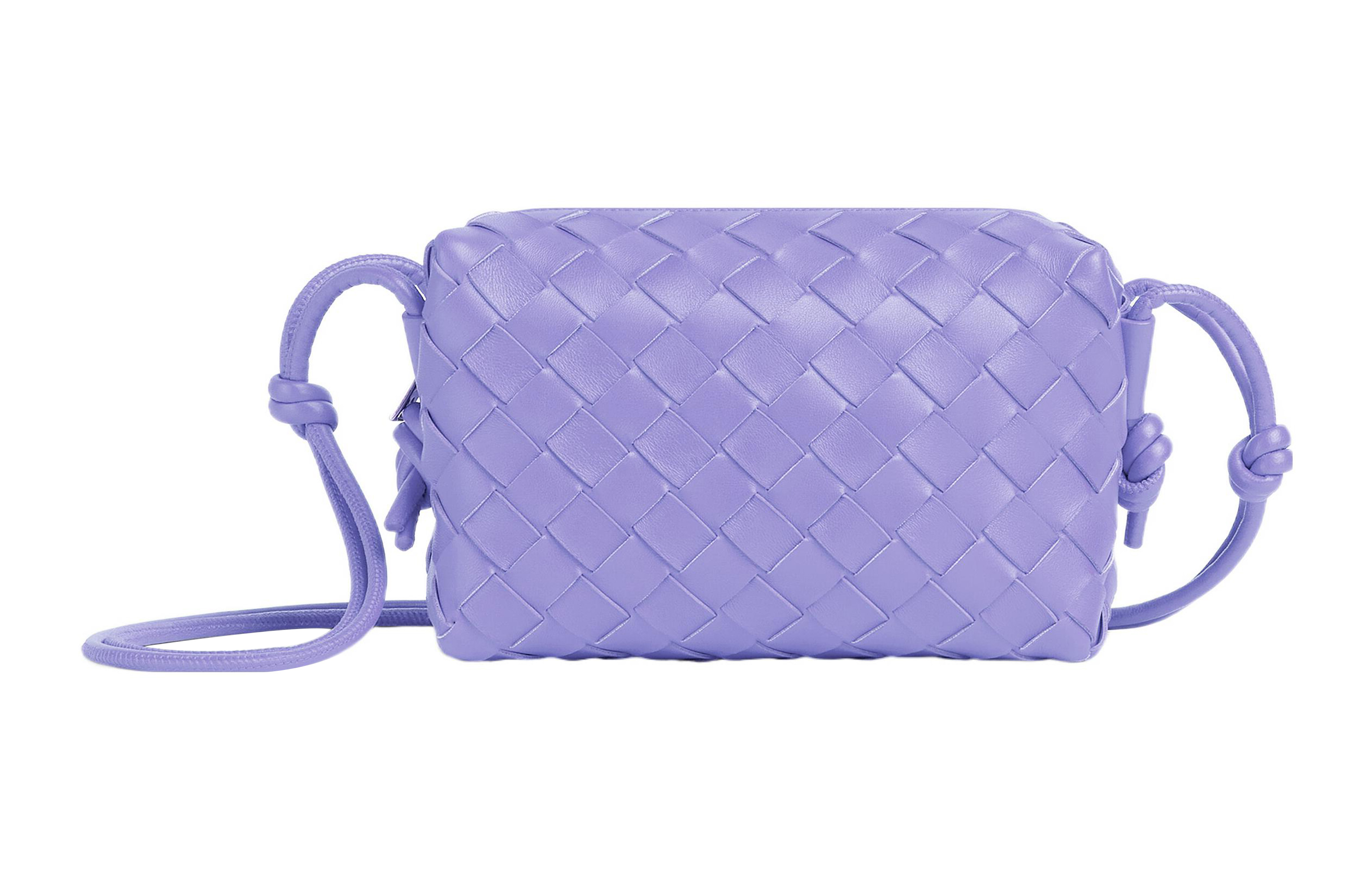 Bottega Veneta Loop Sheepskin Camera Bag, Storage Bag, Handheld Shoulder Bag Women's Crystal Purple