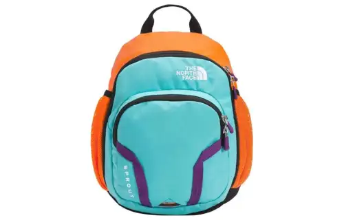 THE NORTH FACE 10L Backpack Outdoor Bag Fabric Blue & Orange Kids'