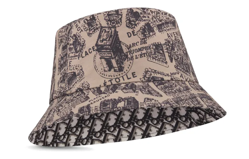 DIOR Polyester Cotton Bucket Hats Women's Brown