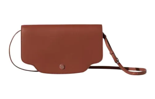 Loro Piana Calfskin Clutch Regular Women's Brown