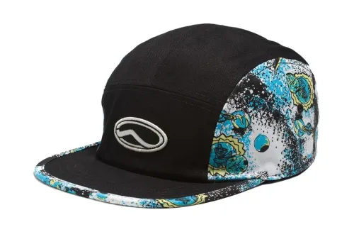 Vans Patterned Print Cotton Baseball Caps Unisex Black