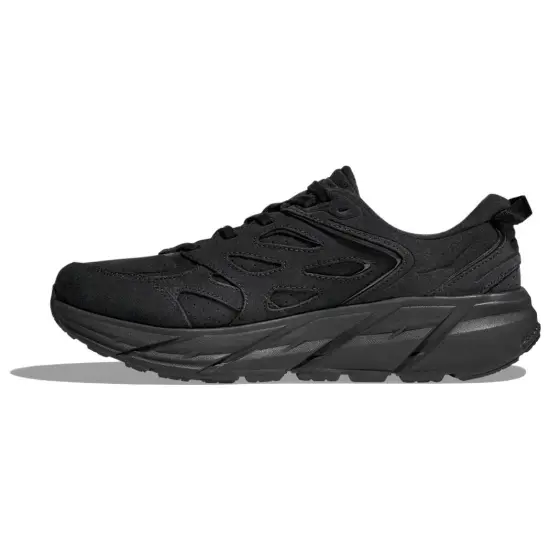 HOKA ONE ONE Clifton L Suede Black All Gender