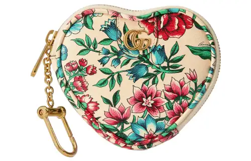 GUCCI Ophidia Leather Key Pouch Women's Multicolor