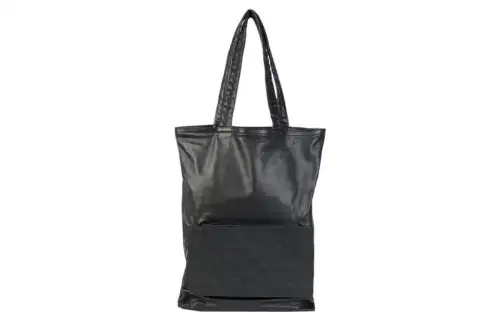 Bottega Veneta Woven Genuine Leather Handbag Men's Black