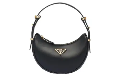 PRADA Leather Handbag, Shoulder Bag Mini Women's Black