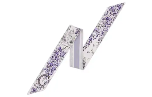 DIOR Silk Scarves Women's Purple
