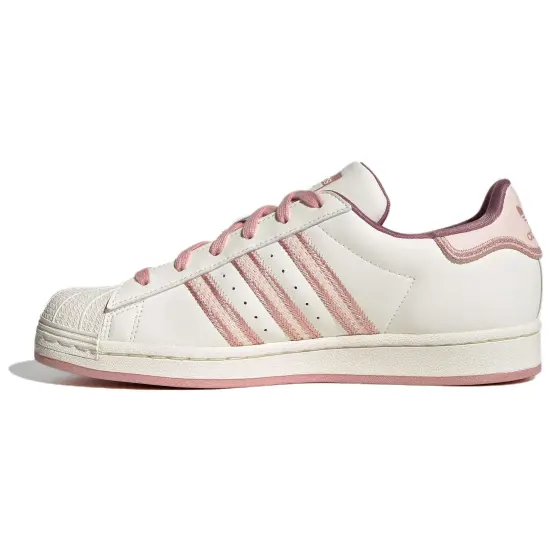 Adidas Originals Superstar Series Skateboard Shoes Women's Low-top White/Red