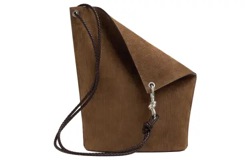Bottega Veneta Suede Bucket Bags Crossbody Bag, Shoulder Bag Men's Brown