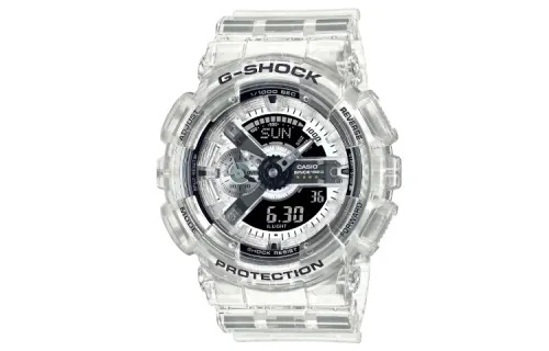 CASIO Men Liquid Crystal/Analog Dual Display Series White Watch GA-114RX-7AJR