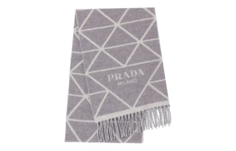 PRADA Knit Scarves Women's Purple