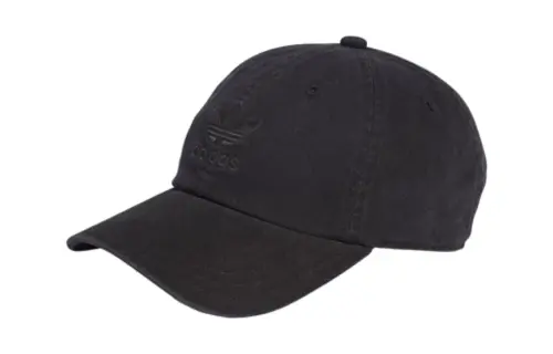 adidas Adicolor Classics Trefoil Stonewashed Baseball Cap Black
