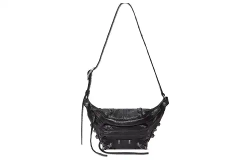 Balenciaga Leather Handbag, Shoulder Bag Women's Black