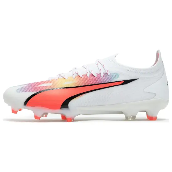 Puma Ultra Ultimate Football Shoes Unisex Low-top White, Black, Red