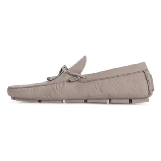 LOUIS VUITTON Driver Loafers Men Gray