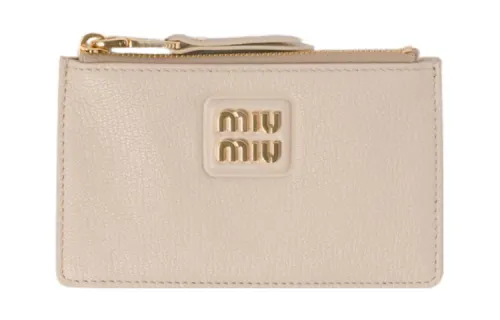 MIU MIU Leather Wallet Women's Pink