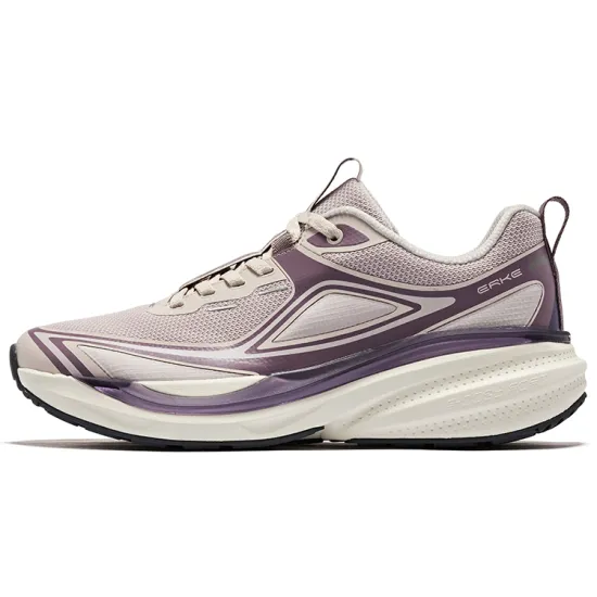 Erke Aspect Low-Top Running Shoes Women's Gray Dusty Purple