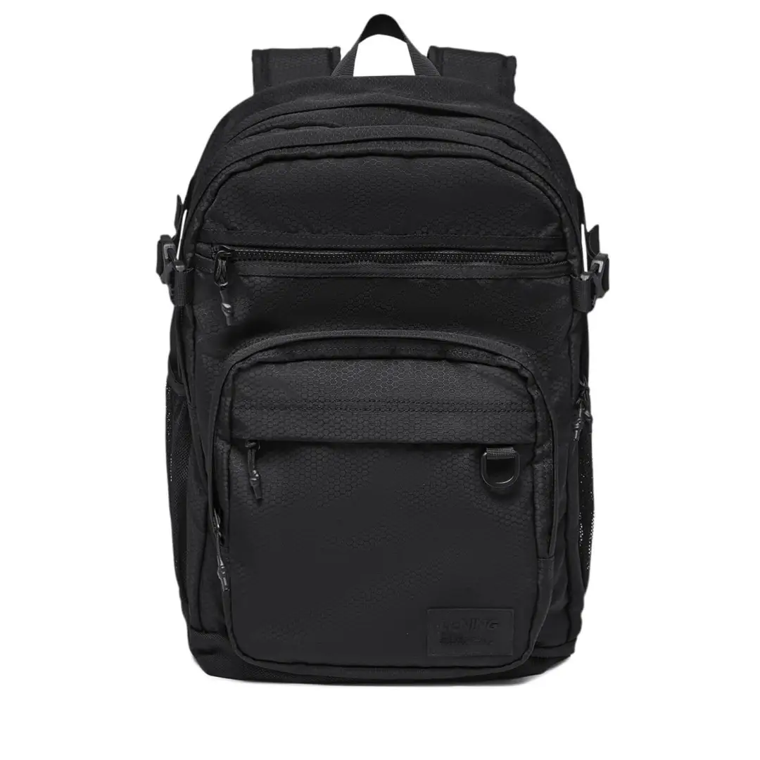 Li Ning Sports Life Collection Polyester Backpack Regular Unisex Black