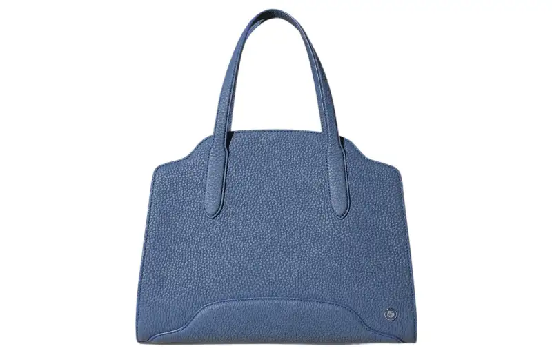 Loro Piana Sesia Cow Leather Crossbody Handbag Medium Women's Blue