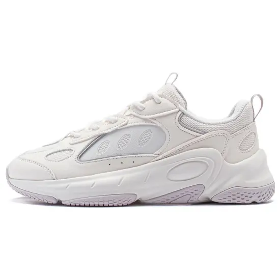 LiNing Wing Wind Cushioning Wear Resistant Low Top Casual Shoes Women's White