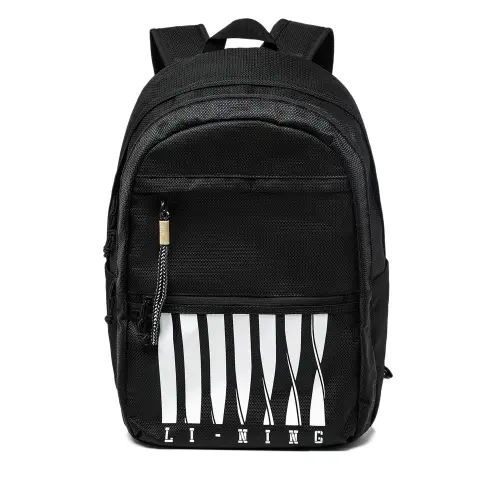 Li Ning China Culture Collection Polyester Backpack Regular Unisex Black