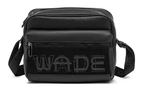 Li Ning Polyurethane Shoulder Bag, Crossbody Bag Regular Unisex Black