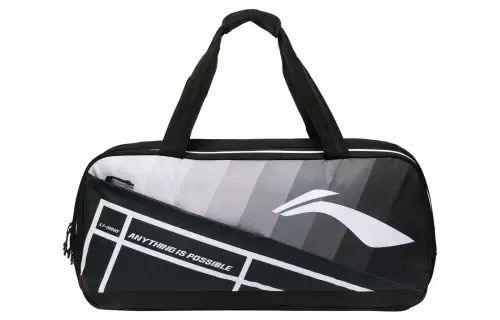 Li Ning Fabric Badminton Bag, One Shoulder Handbag Regular Unisex Black White
