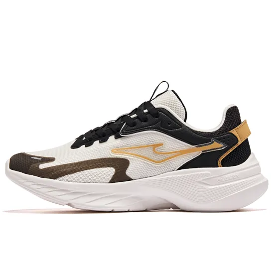 Erke Running Shoes Men Low-Top Microcrystal White/Jet Black