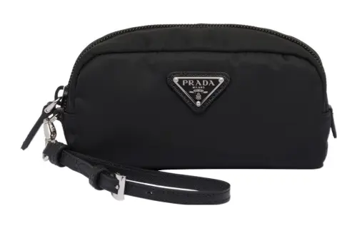 PRADA Re Nylon Recycled Nylon Clutch Unisex Black