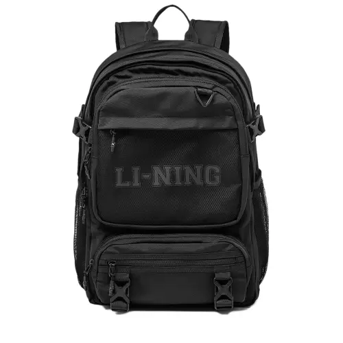 Li Ning Sports Life Collection Polyester Sports Backpack Regular Unisex Black