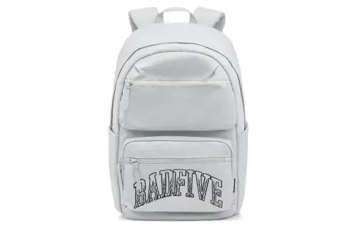 Li Ning Badfive Polyester Backpack Unisex Stone Gray