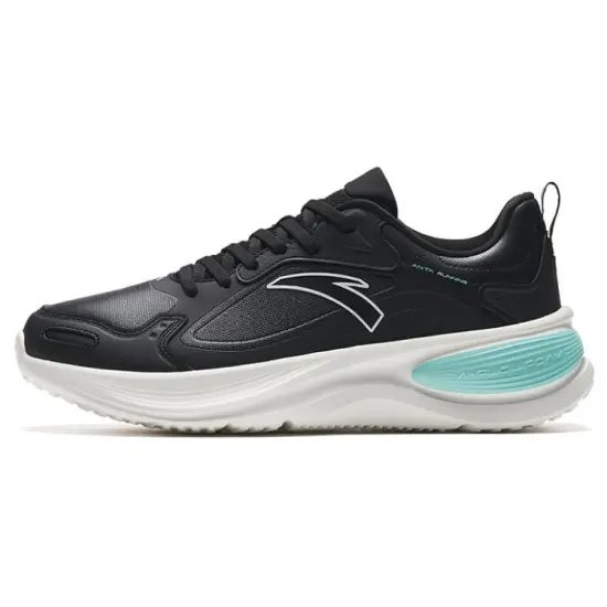 ANTA Cloud Journey Running Shoes Men Low-Top Black White Green