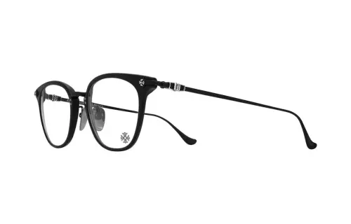 Chrome Hearts Irregular Shape Eyeglass Frames Unisex Black