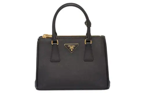 PRADA Leather Handbag Regular Women's Black