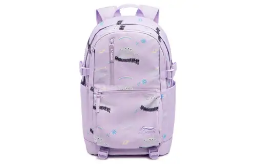 Li Ning Polyester Backpack Regular Unisex Dusty Purple