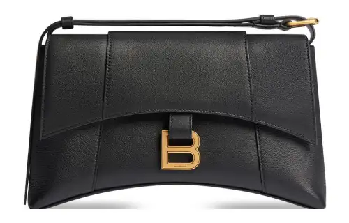 Balenciaga Smooth Calfskin Portable Crossbody Bag, Shoulder Bag Women's Black