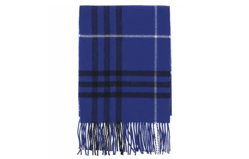 Burberry Knit Scarves Unisex Blue