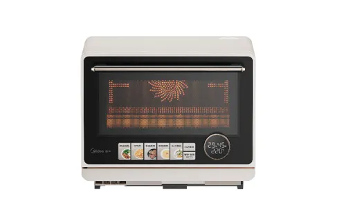 Midea Microwave Microwave Inverter Micro Steaming, Grilling and Frying Machine 800W Rapid Heating Stainless Steel Liner Easy to Clean Flat Chassis First Class Energy Efficiency Touch Control G21