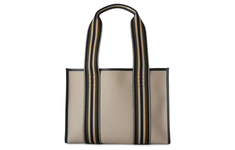 Loro Piana Calfskin With Cotton One Shoulder Handbag Small Women's Light Gray/Blue Marine