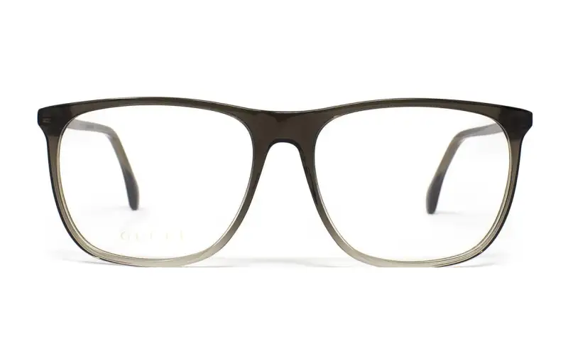 GUCCI Square Eyeglass Frames Men's Black