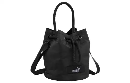 PUMA Fabric Bucket Bag, Shoulder Bag, Crossbody Bag, Handbag Regular Women's Black