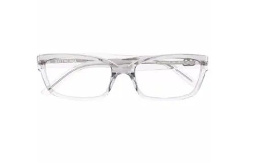 Balenciaga Acetate Irregular Shape Eyeglass Frames Women's Transparent