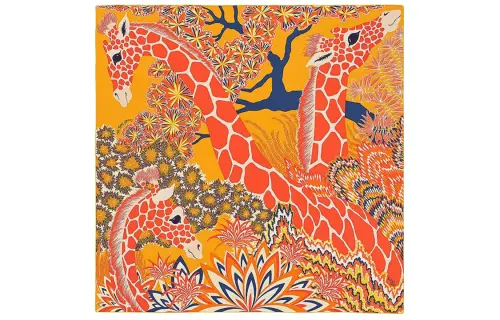 HERMES Scarves Women's Orange
