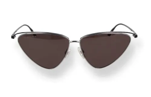 Balenciaga Metal Irregular Shape Sunglasses Women's Black