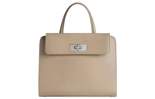 Balenciaga Box Calfskin Tote Bag, Shopping Bag, Shoulder Bag, Crossbody Bag, Handbag Small Women's Beige