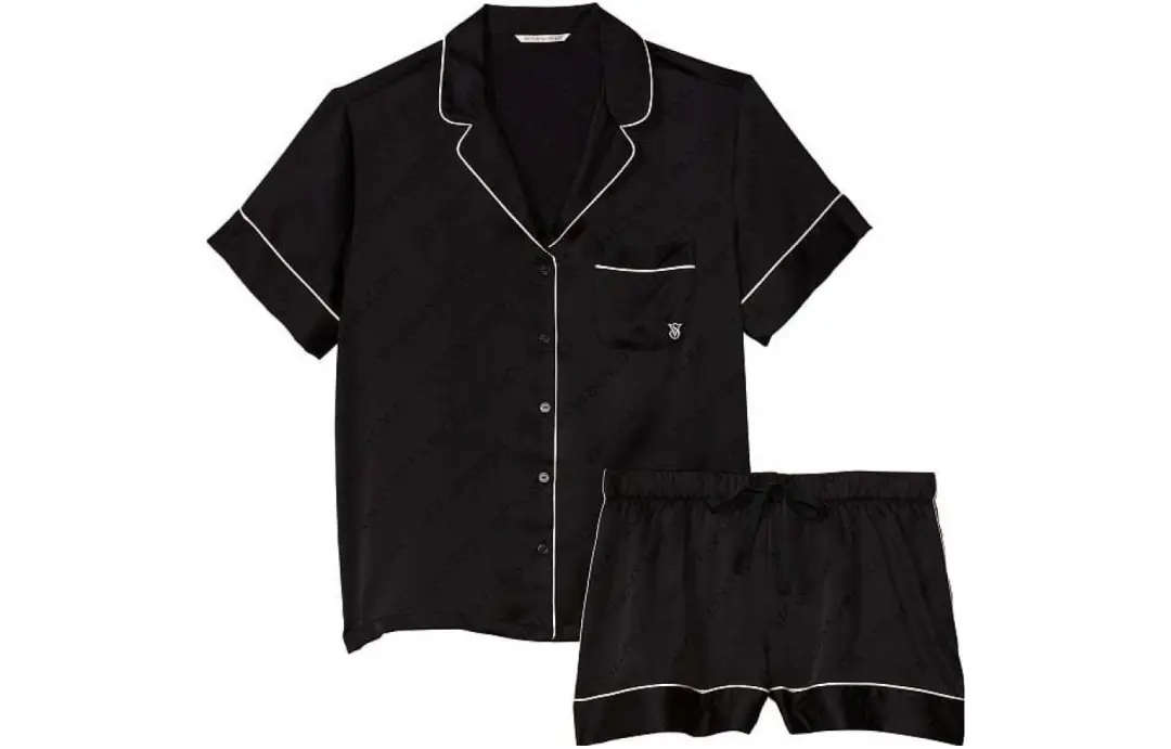 Victoria's Secret Pajama Set Women's Black