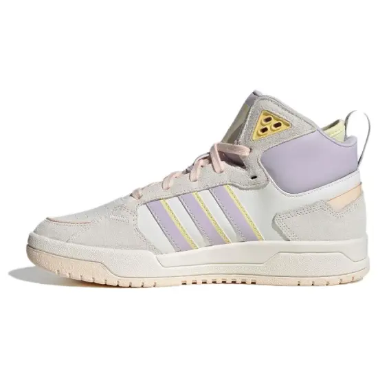 Adidas Neo 100DB Basketball Shoes 'White Beige Purple' Women's
